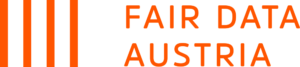 Logo Fair Data Austria orangerot