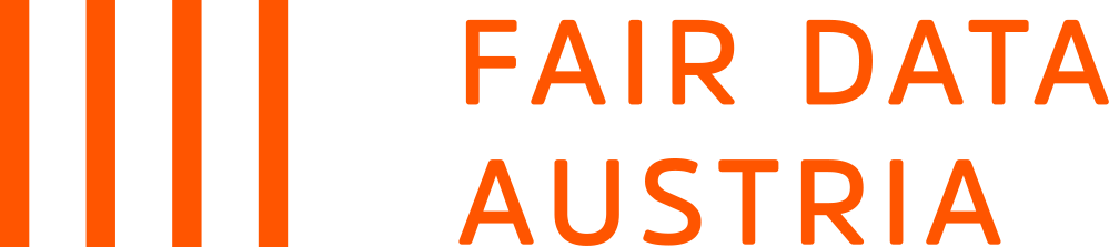 Logo Fair Data Austria orangerot