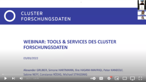 Webinar Cluster Forschungsdaten